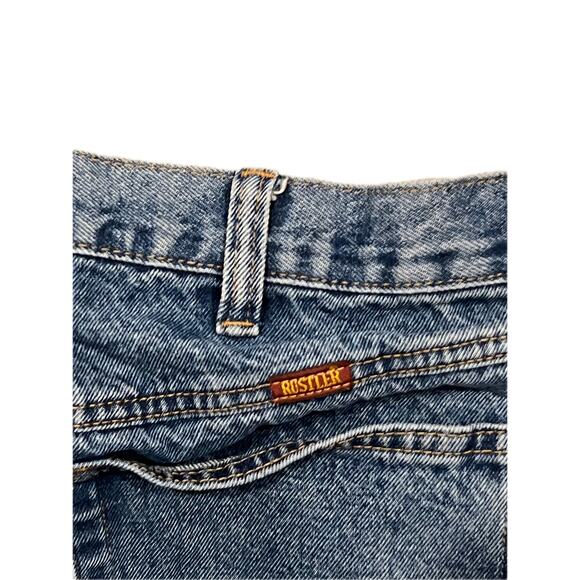 Rustler Blue Straight Leg Jeans Mens 36x34 - Picture 4 of 4